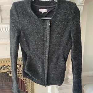 IRO Women's Charcoal Gray / Black Jacket - Size EU 38